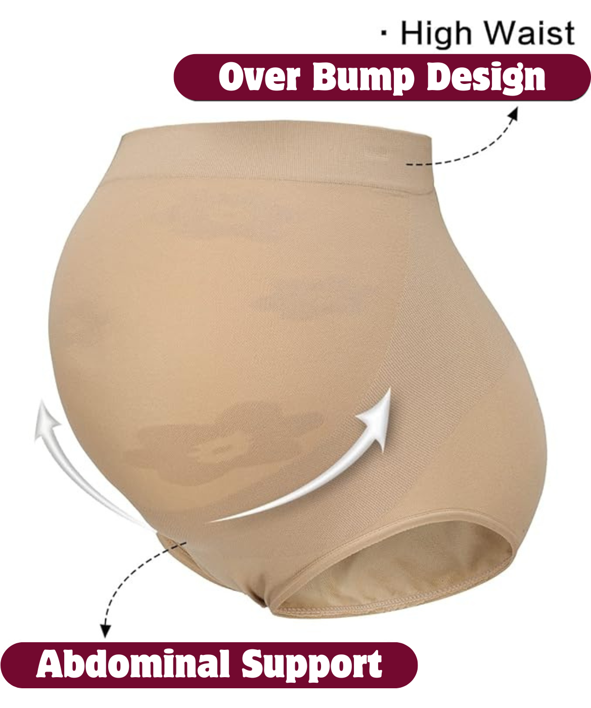 High Waist Pregnancy Belly Support Panties