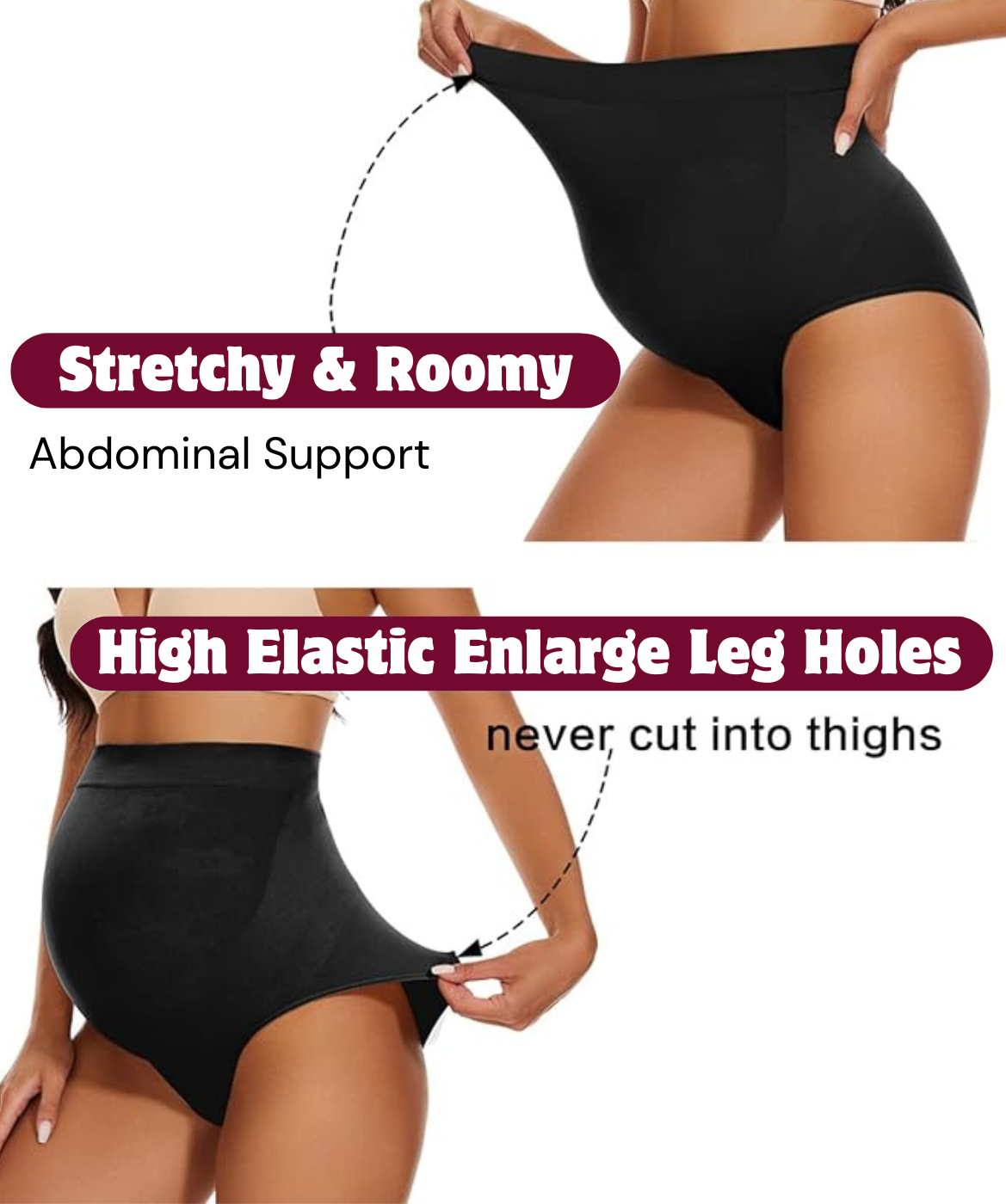 High Waist Pregnancy Belly Support Panties
