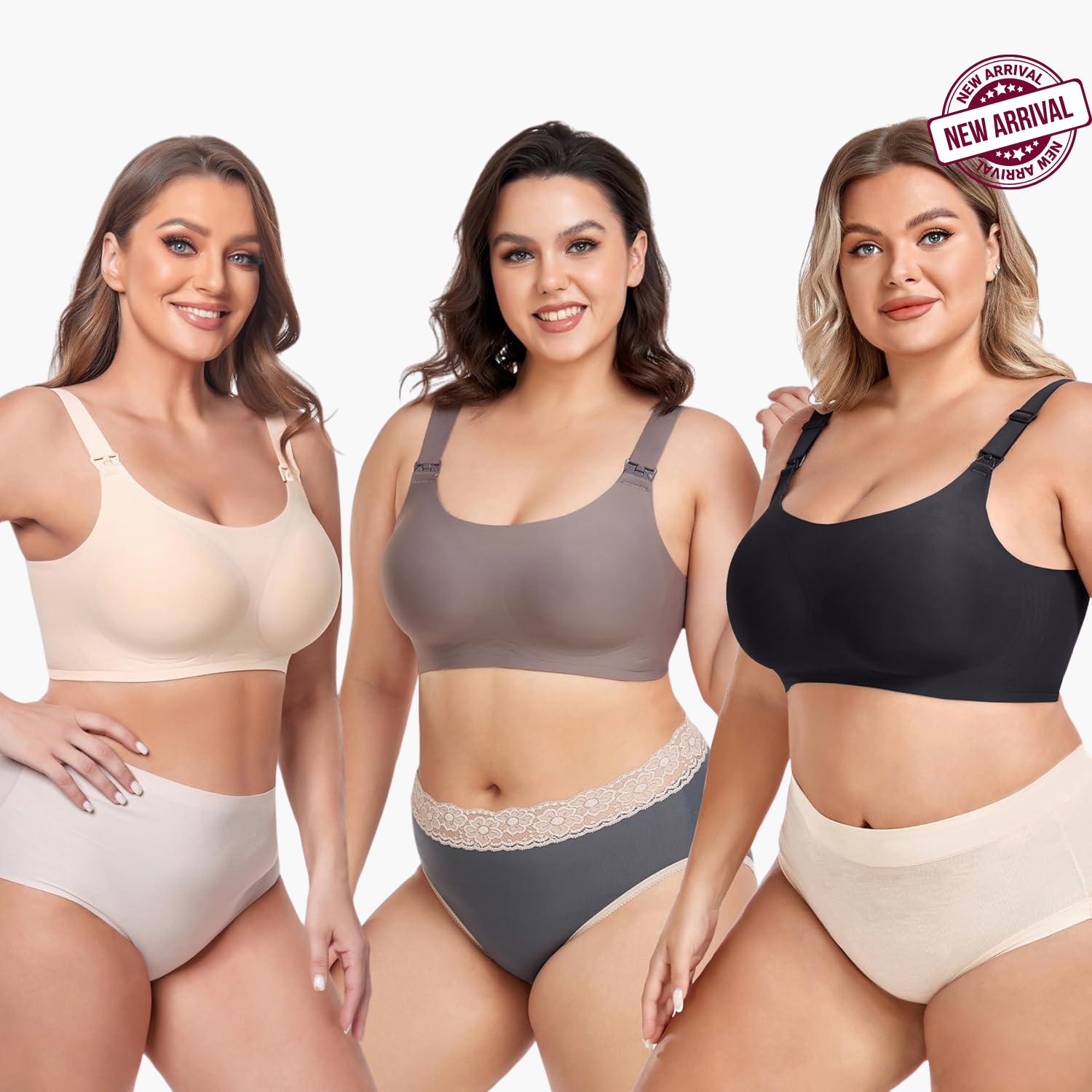 Jaquard Maternity Nursing Bra - Wide Straps