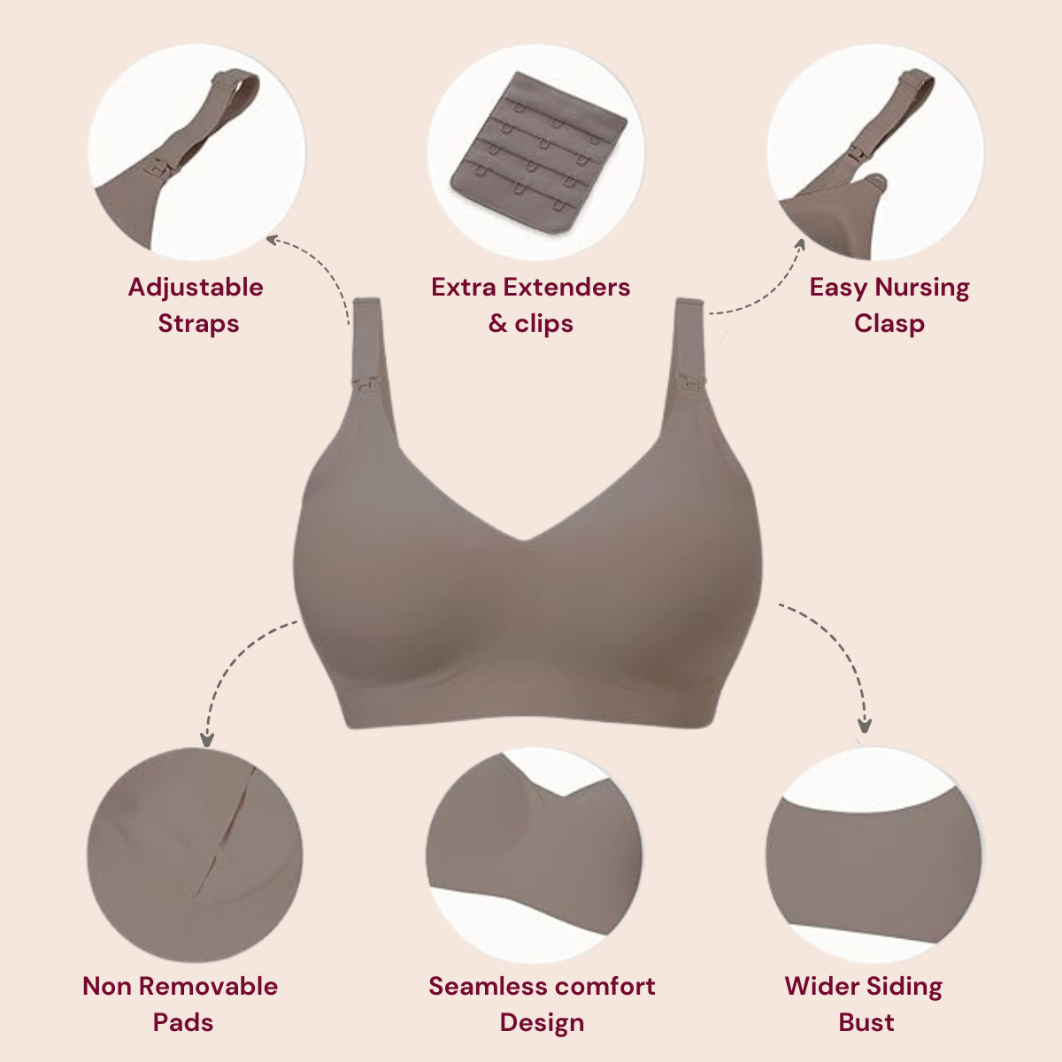 Ultra Soft Nursing Bra - Seamless