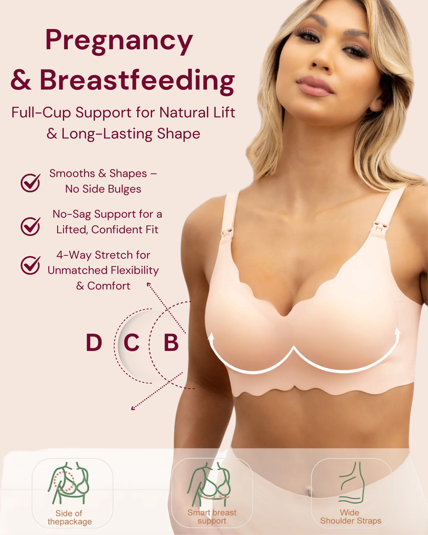 Jelly Strip - U Shaped Seamless Nursing Bra