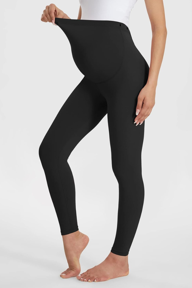 Modavista Adjustable Pregnancy Leggings - BLACK