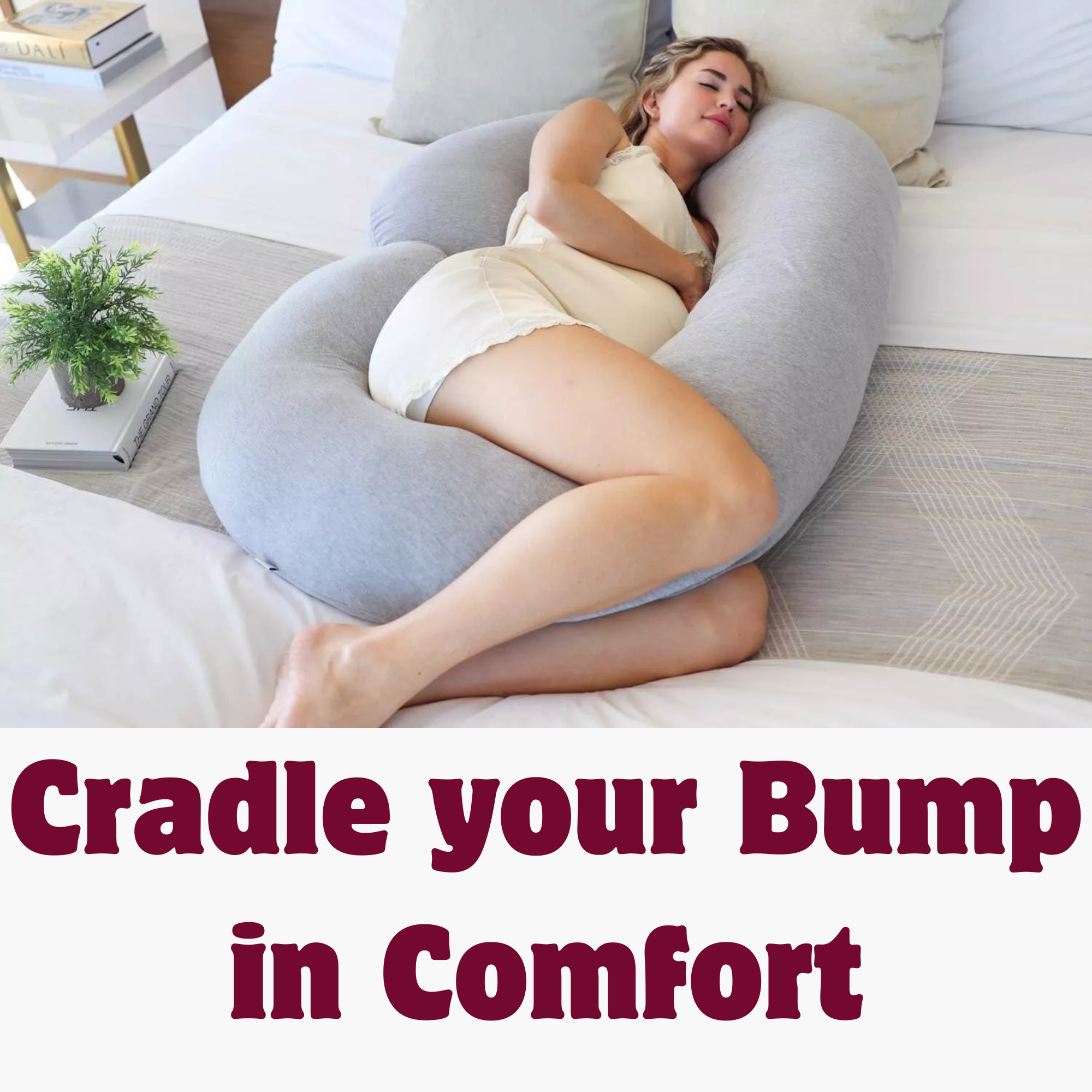 Huggable - C shaped Maternity body pillow