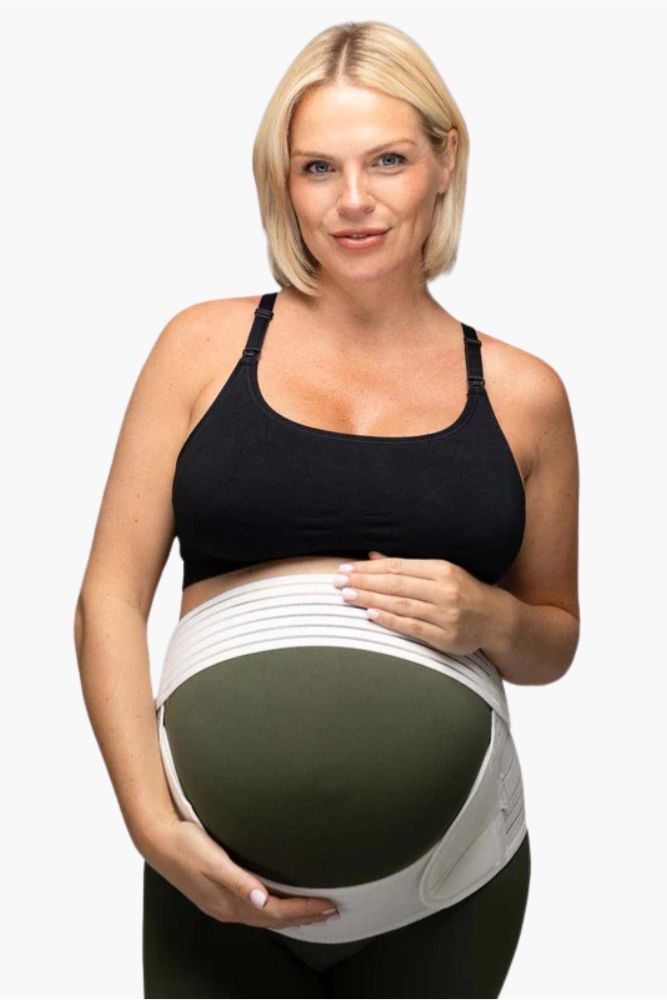 White Pregnancy Support Belt 