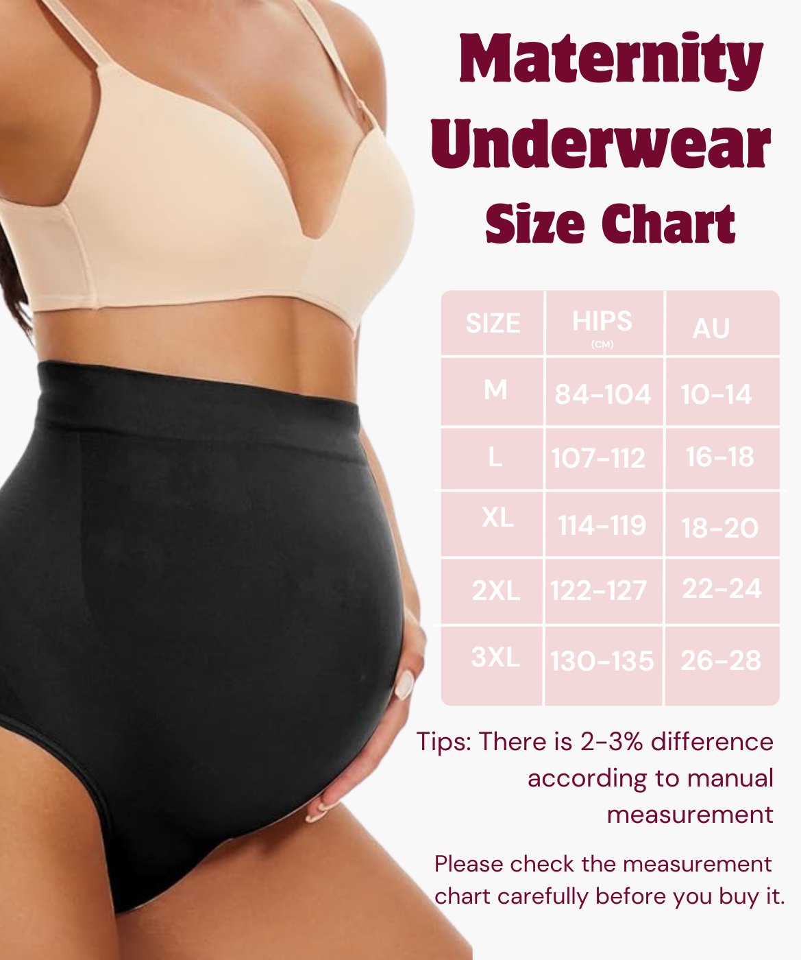 High Waist Pregnancy Belly Support Panties