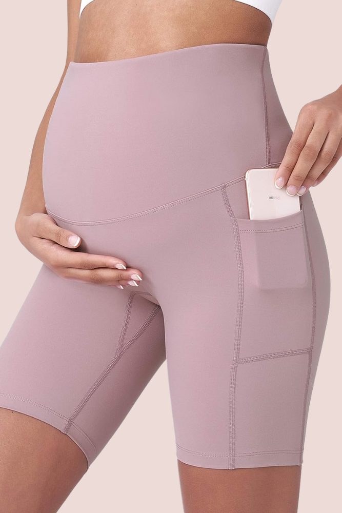 Modavista Biker Maternity Yoga Shorts