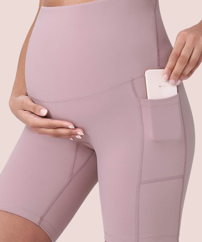 Modavista Biker Maternity Yoga Shorts