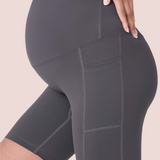 Modavista Biker Maternity Yoga Shorts