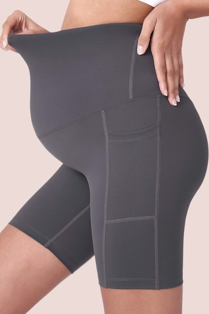 Modavista Biker Maternity Yoga Shorts