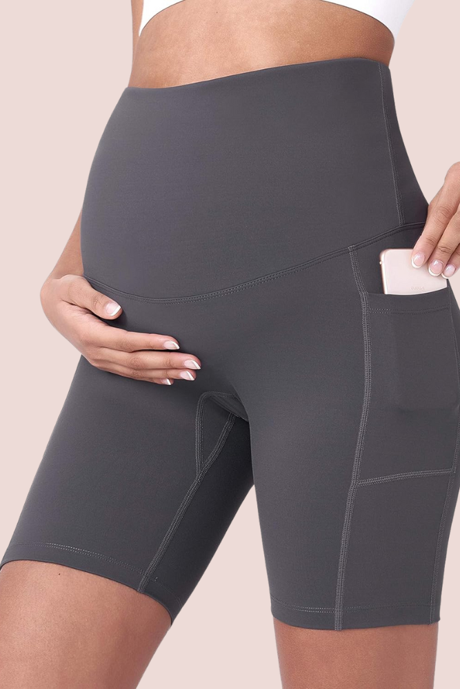 Modavista Biker Maternity Yoga Shorts