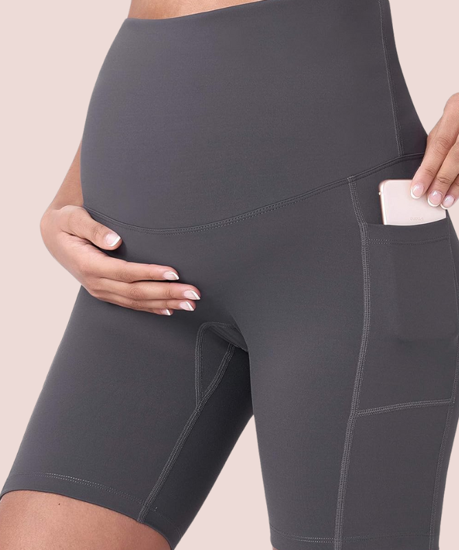Modavista Biker Maternity Yoga Shorts