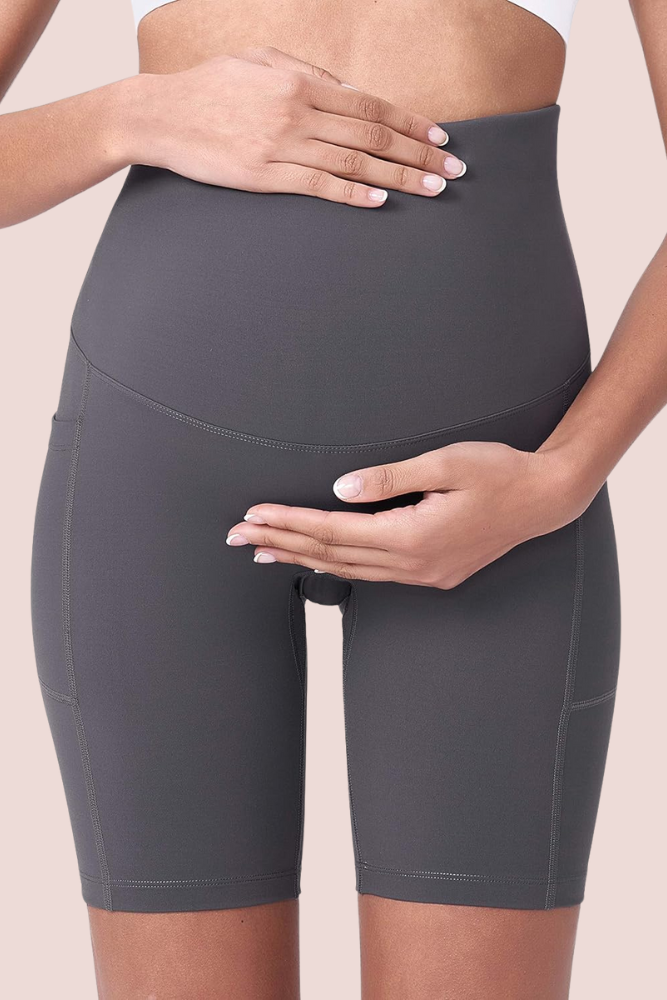 Modavista Biker Maternity Yoga Shorts
