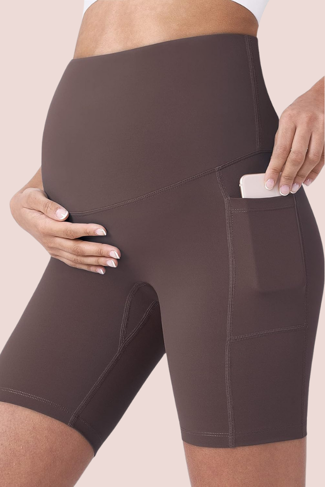 Modavista Biker Maternity Yoga Shorts