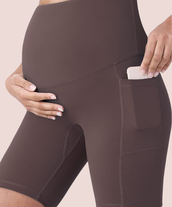 Modavista Biker Maternity Yoga Shorts