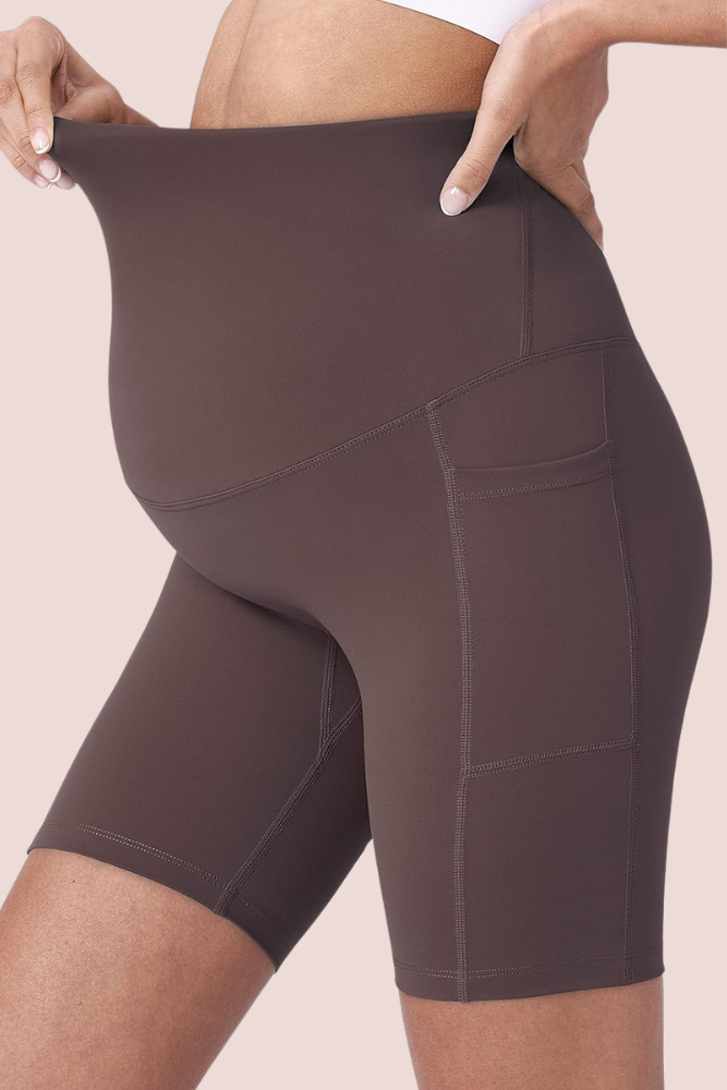 Modavista Biker Maternity Yoga Shorts