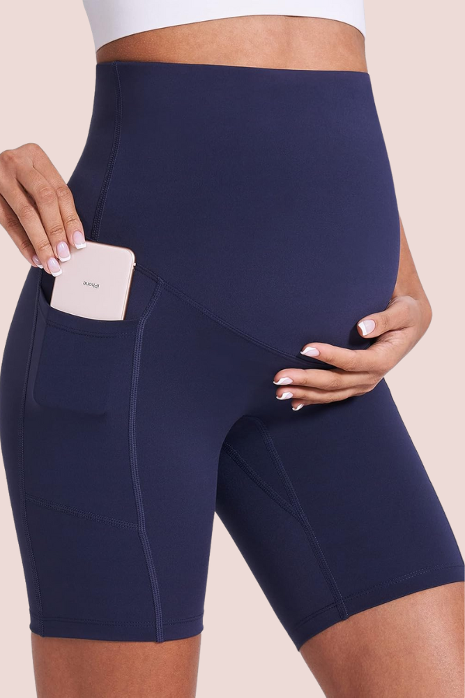 Modavista Biker Maternity Yoga Shorts