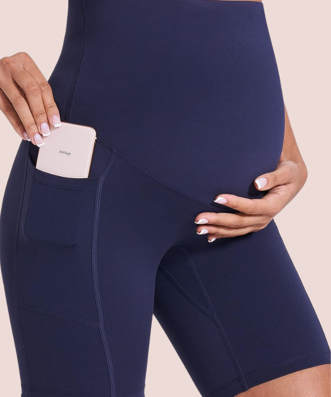 Modavista Biker Maternity Yoga Shorts