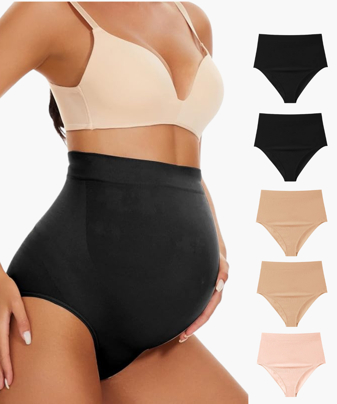 High Waist Pregnancy Belly Support Panties