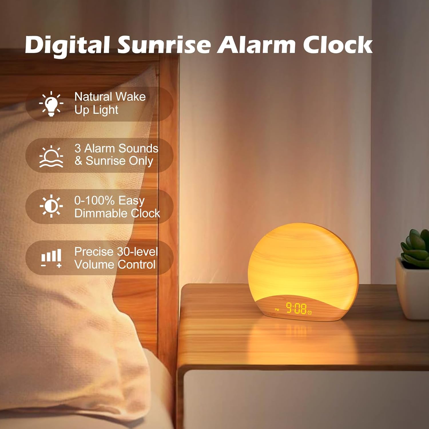 3 In 1 Sunrise White Noise Sound Machine
